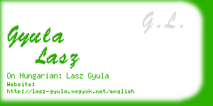 gyula lasz business card